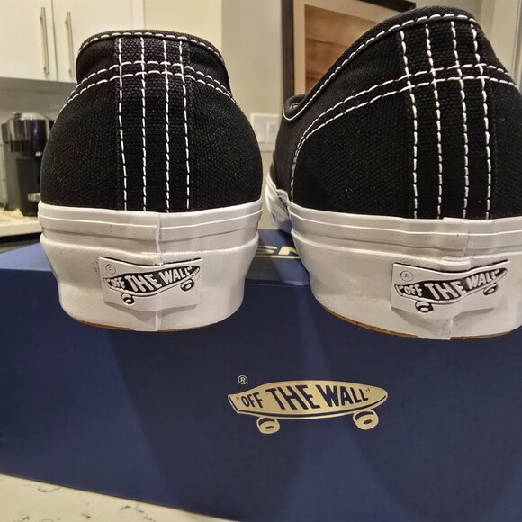 Vans Lx Authentic Reissue 44 Black White VN000CQABA2 Sneakers Mens Size 13 NEW - Picture 7 of 16